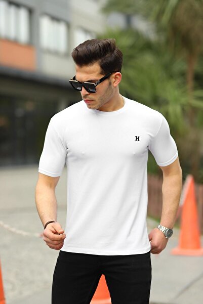 comstar Ανδρικό Basic Summer Crew Neck Casual Λευκό T-Shirt