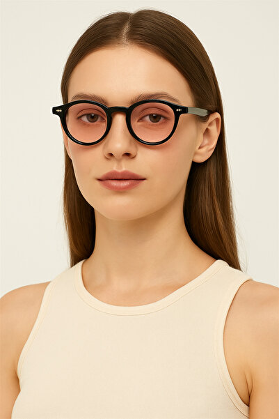 Zevahir Unisex Yuvarlak Pembe Güneş Gözlüğü