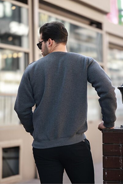 comstar Чоловічий оверсайз базовий бавовняний зимовий пухкий світло-сірий світшот