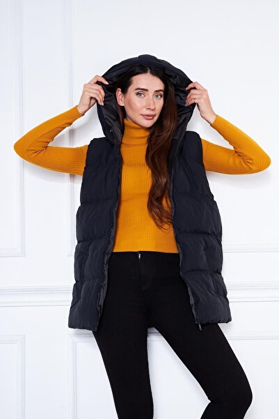 comstar Kadın Şişme Kısa Kapüşonlu Yelek