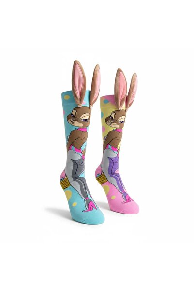 Aware Time 6-12 Yaş Kız Çocuk 3 Boyutlu Figürlü Çorap