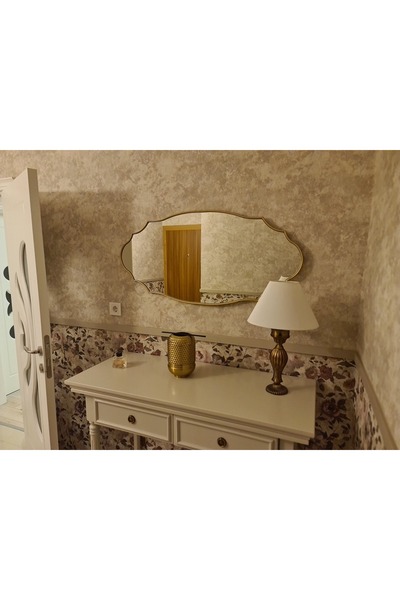 MKS Design 50x105 Duvar Dekor Aynası / Duvar Aynası / Konsol Aynası / Düzensiz Ayna / Estetik Ayna