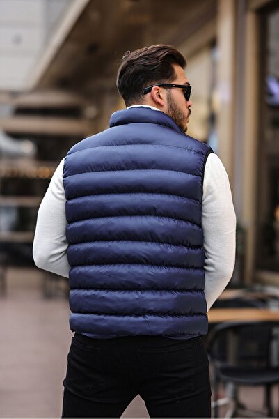 TREND YAŞAR Чоловічий безрукавний жилет з блискавкою та кишенями Basic Laci