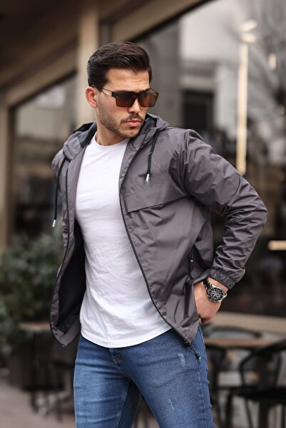 comstar Чоловічий водонепроникний плащ з підкладкою, капюшоном і кишенями