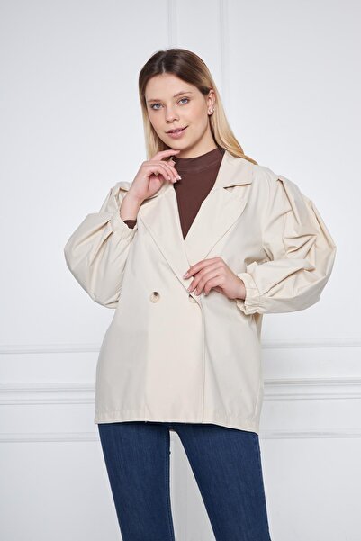 comstar Trench scurt de bază, căptușit cu hidrofugă, de calitate