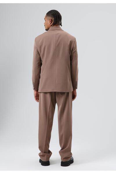 VAMOSCLO Oversized Double-Breasted suit mink