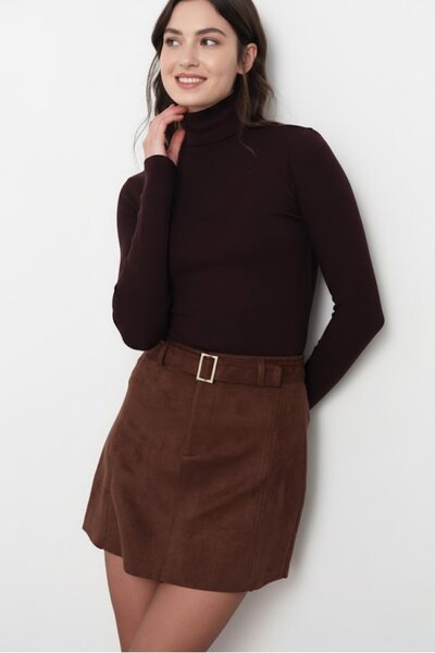 Ravencia Жіноча блузка преміум-якості з рибальським коміром та еластичною тка...