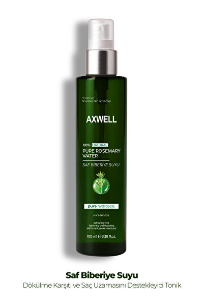 AXWELL Rosemary Water Anti-Hair Loss and Hair Growth Promoting Hair Tonic 100% Natural and Pure 100 ml