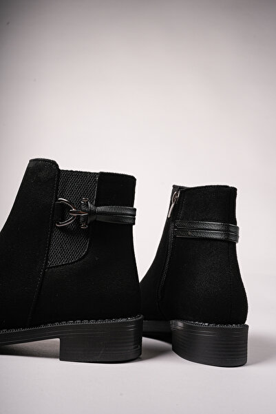 Riccon Lhewiel Kadın Bot 0012077 Siyah Süet