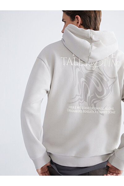 LC Waikiki Peak New Season Printed Men's Thick Hoodie