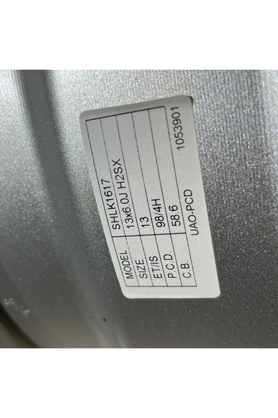 cms -SLK-1617 6*13 4*98 ET13 58,6 SILVER JANT 4 lü Takım