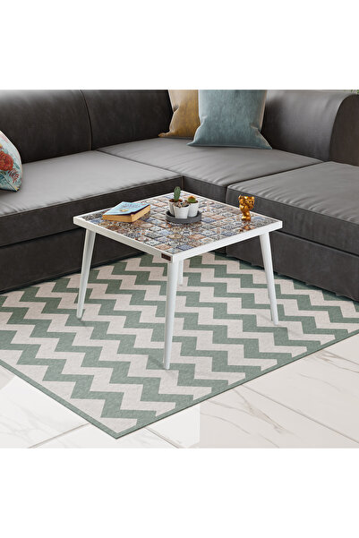 bluecape Esperanza 62x62cm Doğal Masif Seramik Dekoratif Orta Sehpa