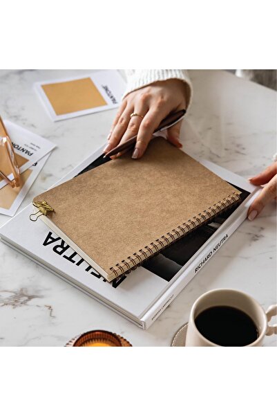 Hype Store A5 Kraft Cardboard Cover 70 Sheets 110 Gram Plain Unlined Notepad