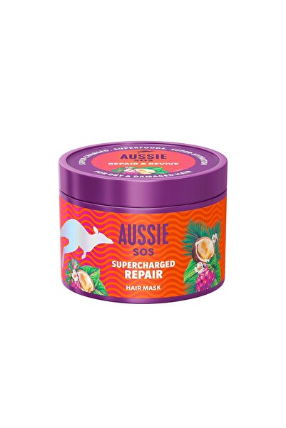 Hype Store Aussie SOS 1 Dakikada Kuru ve Yıpranmış Saçları Kurtaran Saç Maske...