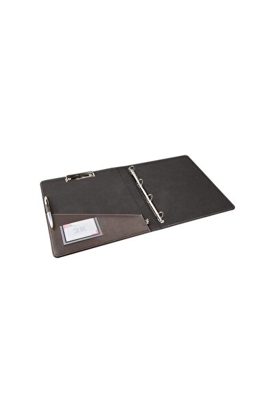 Hype Store 2K 509K Faux Leather Secretarial Folder with 4 Ring Mechanism, Bro...
