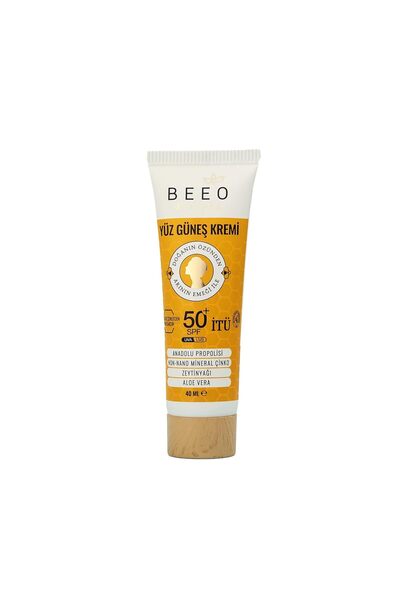 Hype Store Bee'o Propolisli Yüksek Koruma Yüz Güneş Kremi, 50+ SPF, 40 ml
