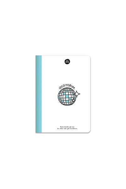 Hype Store Things That Feel A5 80 Sheets Color Page Ruled Notebook, Blue