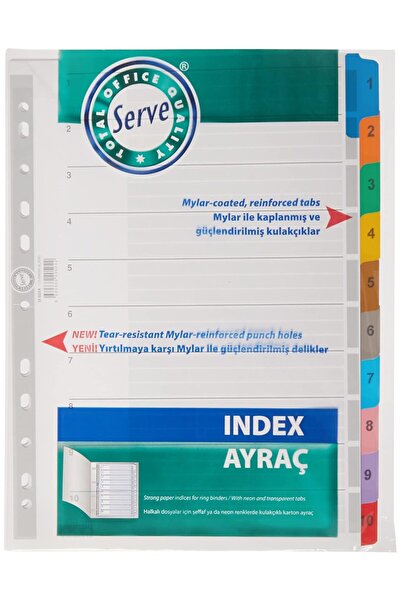 Hype Store كرتون تقديم Ayrac Classic 1-10 أرقام ملونة مقاس A4