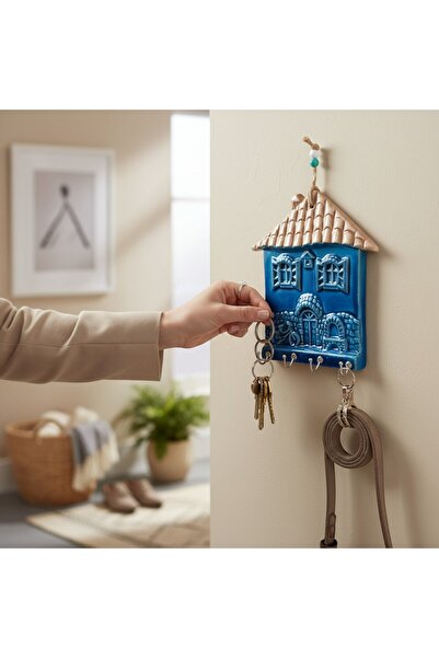 sharp&art GERÇEK EL İŞLEMESİ SERAMİK,DEKORATİF ANAHTAR ASKISI