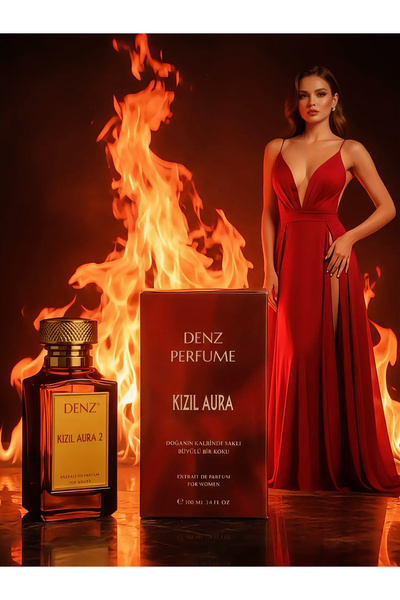 Denz Perfume KIZIL AURA 2 KADIN PARFÜM AURANLA YAKMAYA HAZIR MISIN %40 ESANS EXTRAİT KALİTE