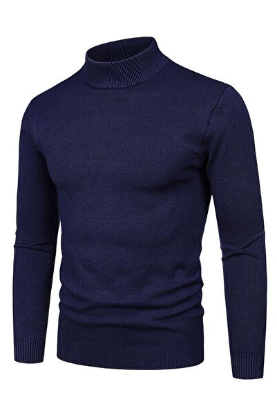 ribana Пуловер з тонкою водолазкою з напівпрозорою горловиною