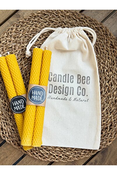 Candlebeedesign Candle Bee Design Balmumu Şamdan Mum Seti