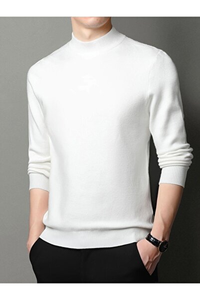 ribana Πλεκτό πουλόβερ με μισό ζιβάγκο με λεπτή εφαρμογή