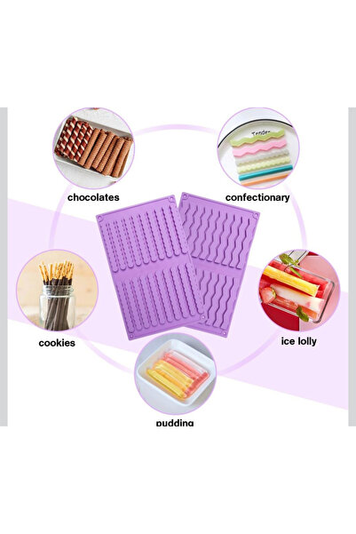 Şenhomee Silicone Candle Mold, Chocolate Stick, Crackers, Biscuits, Ice Mold, Dog Biscuit Mold