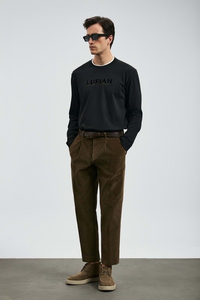 Lufian 112020057 Ανδρικό φούτερ Sara ΜΑΥΡΟ