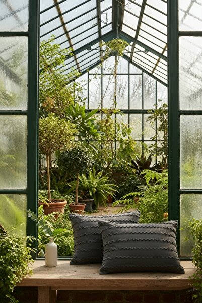 Madame Dower Wave Collection Dark Gray 2-Piece Pillowcase 50X70 cm