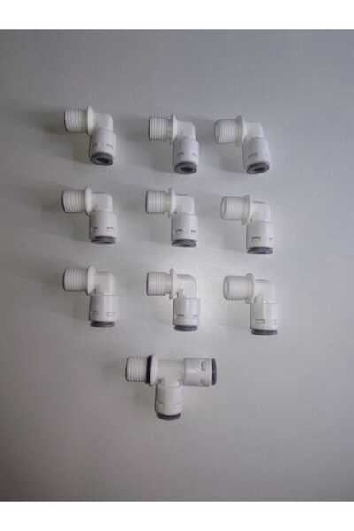 FİLTRE 10 Adet Su Arıtma Bağlant Dişli L Dirsek 1/4 - 6 Mm
