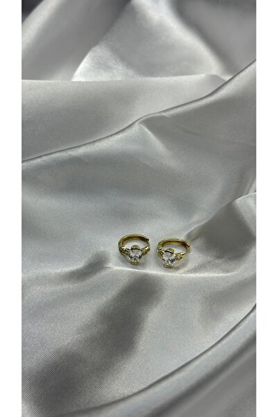 BUSİELLE JEWELRY أقراط دائرية من حجر مزدوج