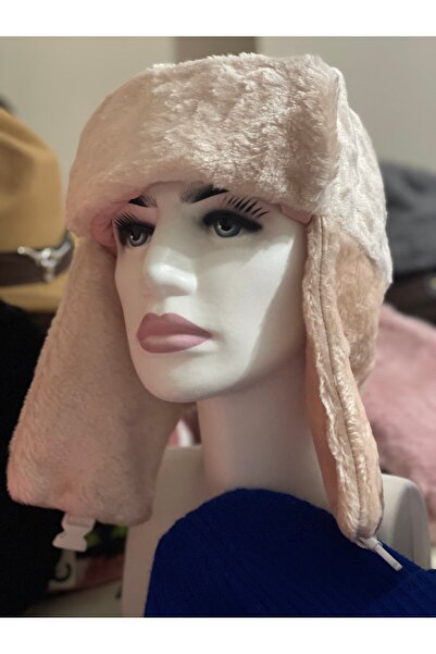 kuru Peluş Pilot Şapka