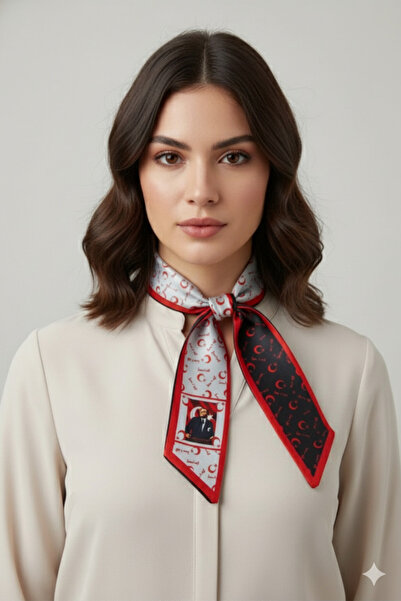 sema aksesuar 10 Νοεμβρίου Φουλάρι με σιλουέτα και υπογραφή του Ατατούρκ 10 Ν...