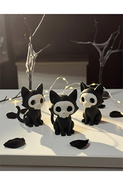 Nycruin3D Hayalet Surat Kedi Figür, Hediyelik Biblo 1 ADET