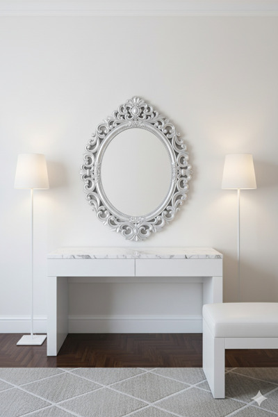 Generic Elegant mirror set with a luxurious frame, adding a touch of sophistication to any space. 72 x 57 cm