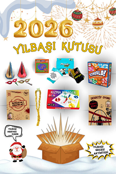 ElmArtStudio Yılbaşı Paketi Kutu oyunu/ Dedektif Oyunu/ Moodun Ne/ Solo/ Kızma Birader/ İskambil/ Tombala/