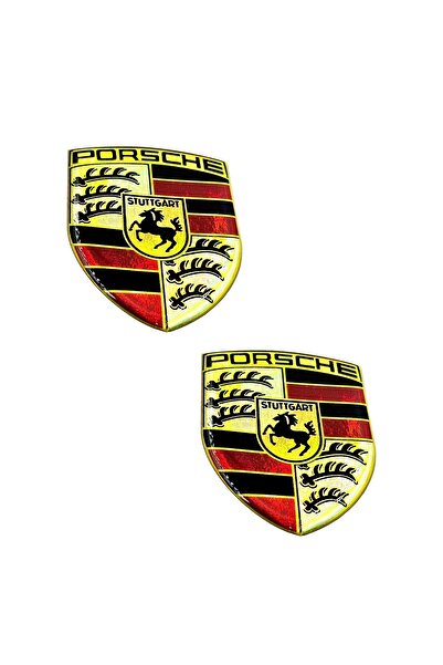 BsElektronik Porsche Arma Damla Sticker Hologramlı 2 Adet