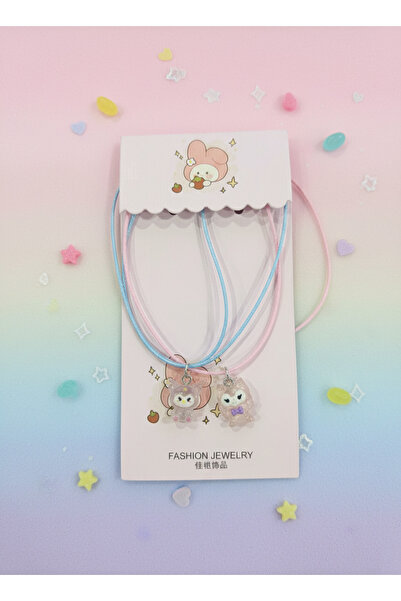 GLANZEND 2'li Sevimli Kuromi Ve Melody Best Friends Kolye Çift Kolyesi