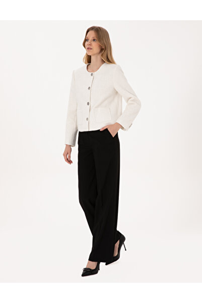 Pierre Cardin Black Palazzo Fabric Trousers 50319006-Vr046