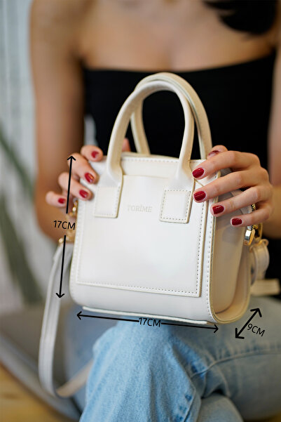 torime Крем Міні Сумка через Плече – Веганська Шкіра, Щоденне Використання & Мінімалістичний Дизайн