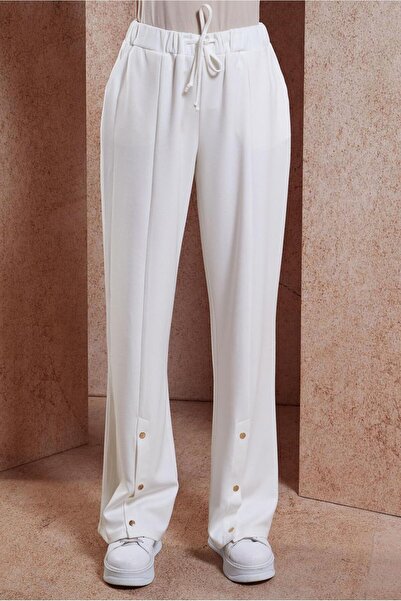 Alvina Pleteno Hlače 70701 - Detalj kopčanja