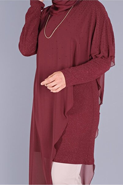 Alvina Stone Detailed Glitter Tunic - Flounce 40859