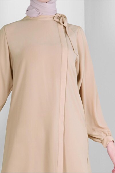 Alvina HIDDEN BUTTON TUNIC WITH COLLAR BINDING DETAIL 43508