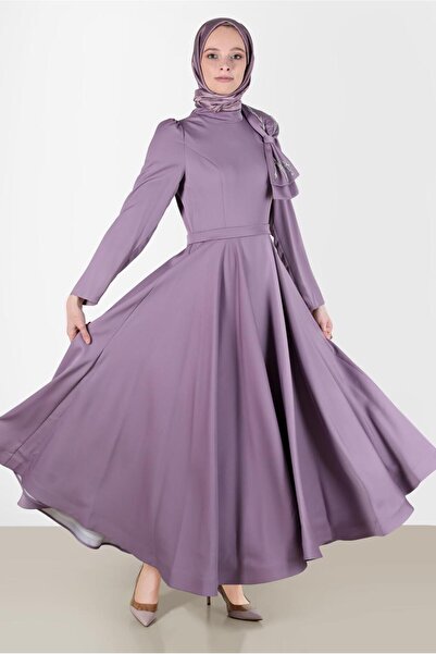 Alvina FİYONK DETAYLI ABİYE ELBİSE 50233