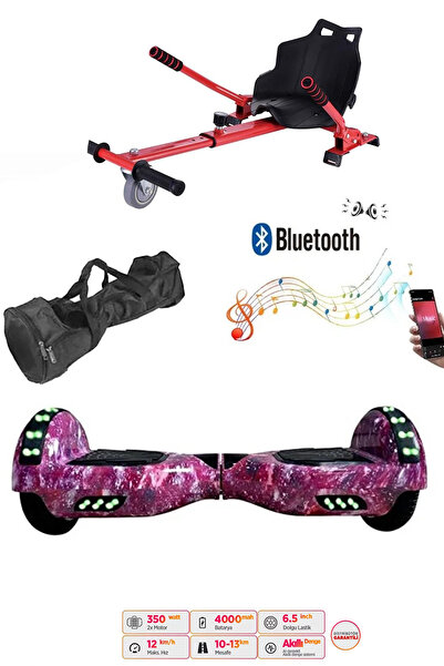 CityMate Elektrikli Kaykay Scooter Akıllı Denge Hoverboard + HoverKart + Çanta FULL LEDLİ EXTREM PAKET D13