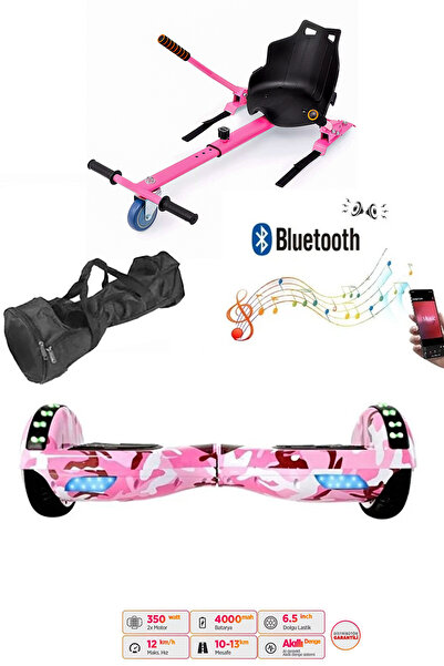 CityMate Elektrikli Kaykay Scooter Akıllı Denge Hoverboard + HoverKart + Çanta FULL LEDLİ EXTREM PAKET D05