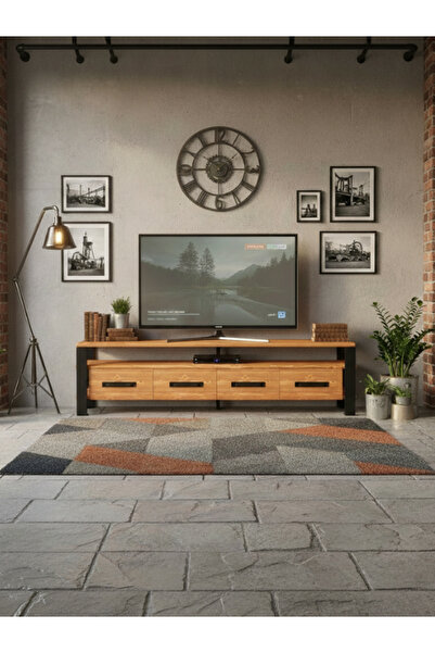 raweyn SEA DOĞAL AHŞAP ÇEKMECELİ TV ÜNİTESİ - 180cm