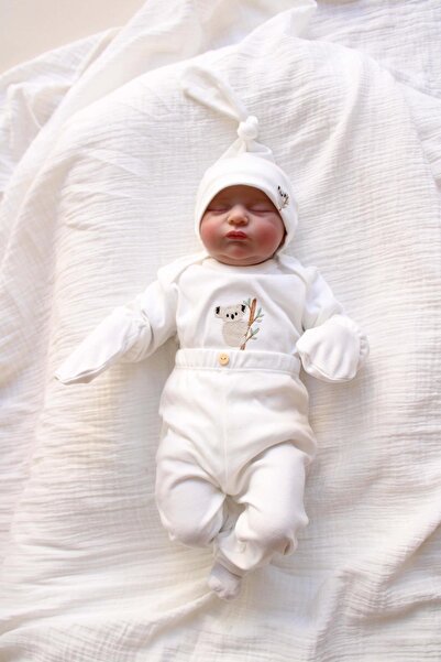 OhlalaKoala Koala Nakışlı 5li Uzun Kollu Yenidoğan Set