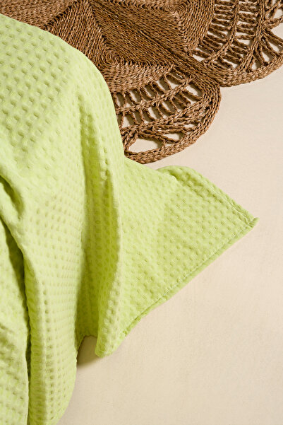 Koza Home Viva 100% Cotton Lime Green Pique 200X220 2604